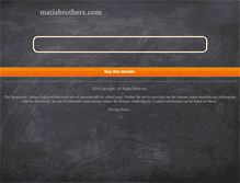 Tablet Screenshot of matisbrothers.com